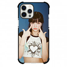 Le Sserafim Eunchae Phone Case For iPhone and Samsung Galaxy Devices - Eunchae Portrait Blue Background
