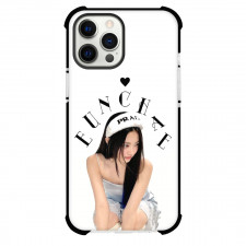 Le Sserafim Eunchae Phone Case For iPhone and Samsung Galaxy Devices - Eunchae Sitting White Background