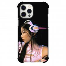 Le Sserafim Kazuha Phone Case For iPhone and Samsung Galaxy Devices - Kazuha Side Portrait Black Background