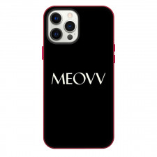 Meovv Phone Case For iPhone Samsung Galaxy Pixel OnePlus Vivo Xiaomi Asus Sony Motorola Nokia - Meovv White Logo On Black Background