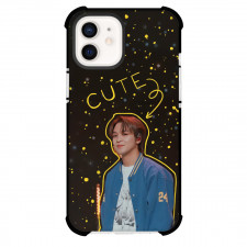 NCT Dream Haechan Phone Case For iPhone Samsung Galaxy Pixel OnePlus Vivo Xiaomi Asus Sony Motorola Nokia - NCT Dream Haechan Cute Portrait On Yellow Dotted Black Background