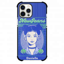 New Jeans Danielle Phone Case For iPhone and Samsung Galaxy Devices - Danielle ID Card Blue Art Poster