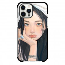New Jeans Hanni Phone Case For iPhone and Samsung Galaxy Devices - Hanni Portrait Drawing Poster