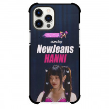 New Jeans Hanni Phone Case For iPhone and Samsung Galaxy Devices - Hanni Portrait On Black Background
