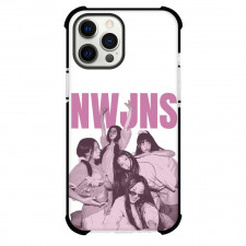 New Jeans Phone Case For iPhone and Samsung Galaxy Devices - NWJNS Pink White Background