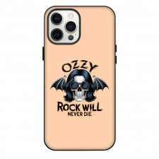 Ozzy Osbourne Phone Case For iPhone Samsung Galaxy Pixel OnePlus Vivo Xiaomi Asus Sony Motorola Nokia - Ozzy Osbourne Rock Will Never Die Sticker On Beige Background