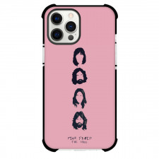 Pink Floyd Phone Case For iPhone Samsung Galaxy Pixel OnePlus Vivo Xiaomi Asus Sony Motorola Nokia - Pink Floyd Band Member Vector Art On Pink Background