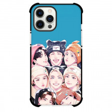 Stray Kids Phone Case For iPhone Samsung Galaxy Pixel OnePlus Vivo Xiaomi Asus Sony Motorola Nokia - Stray Kids Member Smiley Avatar Illustration On Blue Background