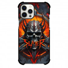 Slayer Phone Case For iPhone Samsung Galaxy Pixel OnePlus Vivo Xiaomi Asus Sony Motorola Nokia - Fierce Skull Band Poster