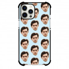 Pop Star Tom Holland Phone Case For iPhone Samsung Galaxy Pixel OnePlus Vivo Xiaomi Asus Sony Motorola Nokia - Tom Holland Pattern Art Blue Background