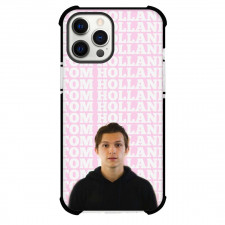 Pop Star Tom Holland Phone Case For iPhone Samsung Galaxy Pixel OnePlus Vivo Xiaomi Asus Sony Motorola Nokia - Tom Holland Portrait Pink Background