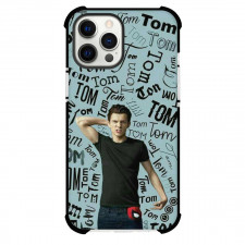 Pop Star Tom Holland Phone Case For iPhone Samsung Galaxy Pixel OnePlus Vivo Xiaomi Asus Sony Motorola Nokia - Tom Holland Pose Words Art Background