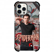 Pop Star Tom Holland Phone Case For iPhone Samsung Galaxy Pixel OnePlus Vivo Xiaomi Asus Sony Motorola Nokia - Tom Holland Spiderman Comic Background