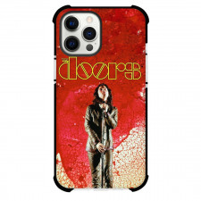 The Doors Jim Morrison Case For iPhone Samsung Galaxy Pixel OnePlus Vivo Xiaomi Asus Sony Motorola Nokia - Jim Morrison Standing Holding Mic Red Background