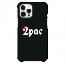 Tupac Shakur Phone Case For iPhone Samsung Galaxy Pixel OnePlus Vivo Xiaomi Asus Sony Motorola Nokia - Tupac Shakur 2Pac Logo On Black Background