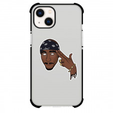 Tupac Shakur Phone Case For iPhone Samsung Galaxy Pixel OnePlus Vivo Xiaomi Asus Sony Motorola Nokia - Tupac Shakur Avatar Illustration Art Sticker