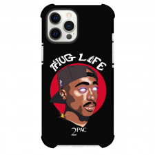 Tupac Shakur Phone Case For iPhone Samsung Galaxy Pixel OnePlus Vivo Xiaomi Asus Sony Motorola Nokia - Tupac Shakur Legacy of Greatness Illustration Art On Black Background