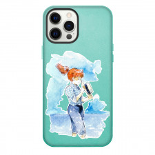 Porco Rosso Fio Fio Piccolo Case For iPhone Samsung Galaxy Pixel OnePlus Vivo Xiaomi Asus Sony Motorola Nokia - Fio Fio Piccolo Standing Watercolor Poster