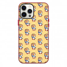 Pororo The Little Penguin Poby Phone Case For iPhone Samsung Galaxy Pixel OnePlus Vivo Xiaomi Asus Sony Motorola Nokia - Pororo The Little Penguin Poby Pattern Art On Yellow Background