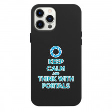Portal Phone Case For iPhone Samsung Galaxy Pixel OnePlus Vivo Xiaomi Asus Sony Motorola Nokia - Portal Think With Portals Quote Sticker