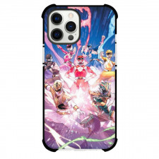 Mighty Morphin Power Rangers Phone Case For iPhone Samsung Galaxy Pixel OnePlus Vivo Xiaomi Asus Sony Motorola Nokia - Power Rangers Characters Fighting Pose Illustration