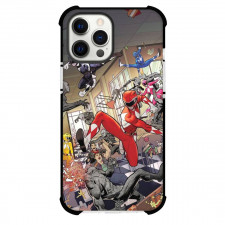 Mighty Morphin Power Rangers Phone Case For iPhone Samsung Galaxy Pixel OnePlus Vivo Xiaomi Asus Sony Motorola Nokia - Power Rangers Characters School Fight