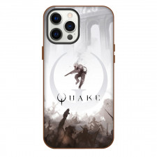 Quake Phone Case For iPhone Samsung Galaxy Pixel OnePlus Vivo Xiaomi Asus Sony Motorola Nokia - Quake Fighting Silhouette Art Poster
