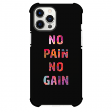 No Pain No Gain Phone Case For iPhone Samsung Galaxy Pixel OnePlus Vivo Xiaomi Asus Sony Motorola Nokia - No Pain No Gain Text Quote