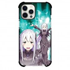 Re Zero - Starting Life in Another World Echidna Phone Case For iPhone Samsung Galaxy Pixel OnePlus Vivo Xiaomi Asus Sony Motorola Nokia - Echidna Anime Art On Green Background