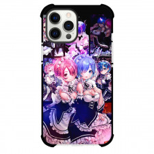 Re Zero - Starting Life in Another World Phone Case For iPhone Samsung Galaxy Pixel OnePlus Vivo Xiaomi Asus Sony Motorola Nokia - Ram And Rem Collage Poster