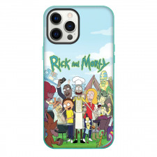 Rick And Morty Phone Case For iPhone Samsung Galaxy Pixel OnePlus Vivo Xiaomi Asus Sony Motorola Nokia - Rick And Morty Characters Bonding Happy Series Poster