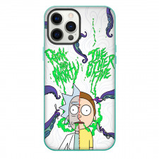 Rick And Morty Phone Case For iPhone Samsung Galaxy Pixel OnePlus Vivo Xiaomi Asus Sony Motorola Nokia - Rick And Morty Split Green Goo Portrait Poster
