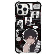Record of Ragnarok Beelzebub Phone Case For iPhone and Samsung Galaxy Devices - Beelzebub Collage Black Background