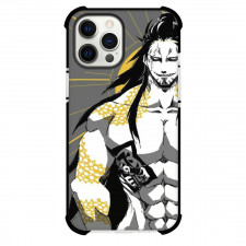 Record of Ragnarok Lu Bu Phone Case For iPhone and Samsung Galaxy Devices - Lu Bu Yellow Grayscale Art