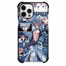 Record of Ragnarok Poseidon Phone Case For iPhone and Samsung Galaxy Devices - Poseidon Collage Blue Background