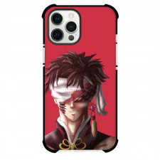 Record of Ragnarok Qin Shi Huang Phone Case For iPhone and Samsung Galaxy Devices - Qin Shi Huang Portrait Pink Background