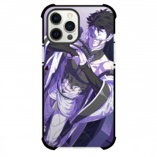 Record of Ragnarok Qin Shi Huang Phone Case For iPhone and Samsung Galaxy Devices - Qin Shi Huang Purple Grayscale Art