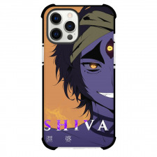 Record of Ragnarok Shiva Phone Case For iPhone and Samsung Galaxy Devices - Shiva Portrait Orange Background