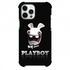 Rayman Raving Rabbids Phone Case For iPhone Samsung Galaxy Pixel OnePlus Vivo Xiaomi Asus Sony Motorola Nokia - Rayman Raving Rabbids Playboy Logo On Black Background
