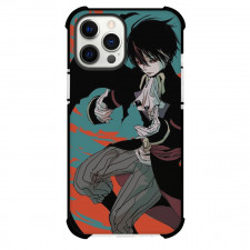 That Time I Got Reincarnated As A Slime Diablo Case For iPhone Samsung Galaxy Pixel OnePlus Vivo Xiaomi Asus Sony Motorola Nokia - Diablo Sitting with Wings Orange Teal Background