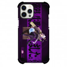 That Time I Got Reincarnated As A Slime Shion Case For iPhone Samsung Galaxy Pixel OnePlus Vivo Xiaomi Asus Sony Motorola Nokia - Shion Sitting on a Chair Black and Violet Background