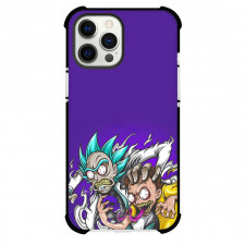 Rick And Morty Phone Case For iPhone Samsung Galaxy Pixel OnePlus Vivo Xiaomi Asus Sony Motorola Nokia - Rick And Morty Character Zombie Cartoon Art On Purple Background