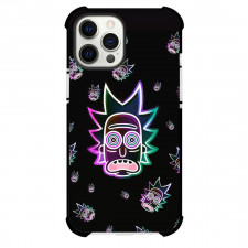 Rick And Morty Phone Case For iPhone Samsung Galaxy Pixel OnePlus Vivo Xiaomi Asus Sony Motorola Nokia - Rick And Morty Neon Trippy Head On Black Background