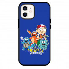 Rick And Morty Phone Case For iPhone Samsung Galaxy Pixel OnePlus Vivo Xiaomi Asus Sony Motorola Nokia - Rick And Morty Pokerick Wubba Lubba Sticker On Blue Background