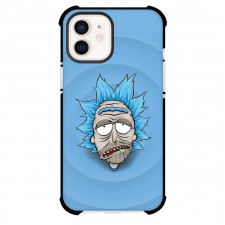 Rick And Morty Rick Sanchez Phone Case For iPhone Samsung Galaxy Pixel OnePlus Vivo Xiaomi Asus Sony Motorola Nokia - Rick Sanchez Avatar Illustration Art On Blue Background