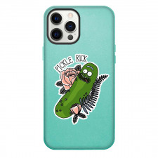 Rick And Morty Pickle Rick Phone Case For iPhone Samsung Galaxy Pixel OnePlus Vivo Xiaomi Asus Sony Motorola Nokia - Pickle Rick With Rose Art Sticker