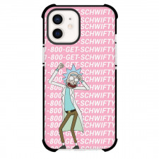 Rick And Morty Rick Sanchez Phone Case For iPhone Samsung Galaxy Pixel OnePlus Vivo Xiaomi Asus Sony Motorola Nokia - Rick Sanchez Standing On Word Art Pink Background