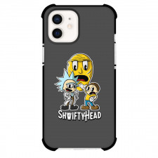 Rick And Morty Phone Case For iPhone Samsung Galaxy Pixel OnePlus Vivo Xiaomi Asus Sony Motorola Nokia - Rick And Morty Shwiftyhead Sticker On Gray Background