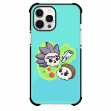 Rick And Morty Phone Case For iPhone Samsung Galaxy Pixel OnePlus Vivo Xiaomi Asus Sony Motorola Nokia - Rick And Morty Skeletoons Avatar On Green Background