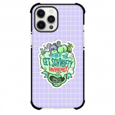 Rick And Morty Phone Case For iPhone Samsung Galaxy Pixel OnePlus Vivo Xiaomi Asus Sony Motorola Nokia - Rick And Morty Time to Get Schwifty in Here Sticker On Purple Background